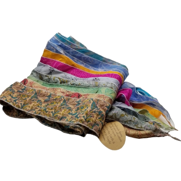Art Studio Company Accessories - Art Studio Company Silk and Cotton Scarf Hand Made in India